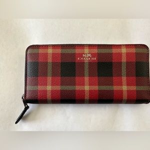 Coach Plaid Wallet